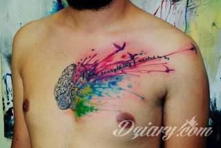 Akwarelowe tatuaże watercolor stanowią intrygujące połączenie unikatowych wzorów i rozbudowanej kolorystyki. Kreska jest w nich rozmyta; tworzą intrygujący efekt graficzny farby swobodnie przelewanej na skórze. 