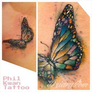 Akwarelowe tatuaże watercolor stanowią intrygujące połączenie unikatowych wzorów i rozbudowanej kolorystyki. Kreska jest w nich rozmyta; tworzą intrygujący efekt graficzny farby swobodnie przelewanej na skórze. 