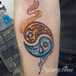 Yin Yang jest namacalnym symbolem równowagi; na ciele podkreśla idealny balans pomiędzy codziennymi siłami dobra i zła. Filozoficzny wymiar tatuaży yin yang może nabierać jednak również humorystycznego charakteru. 