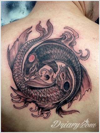 Yin Yang jest namacalnym symbolem równowagi; na ciele podkreśla idealny balans pomiędzy codziennymi siłami dobra i zła. Filozoficzny wymiar tatuaży yin yang może nabierać jednak również humorystycznego charakteru. 