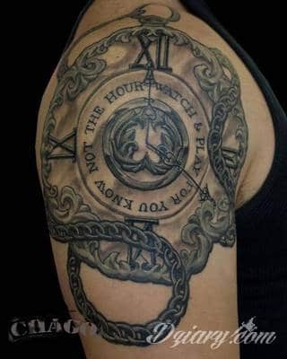 Tatuaże zegar