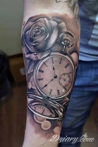 Tatuaże zegar