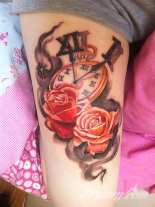 Tatuaże zegar