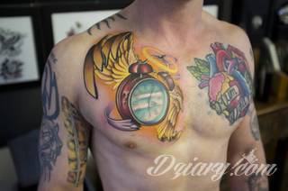 Tatuaże zegar