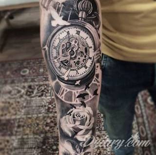Tatuaże zegar