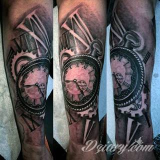 Tatuaże zegar