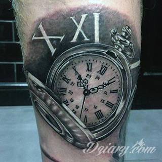 Tatuaże zegar