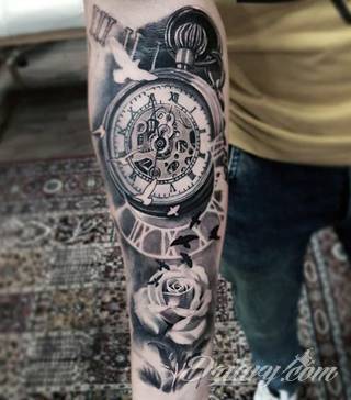 Tatuaże zegar