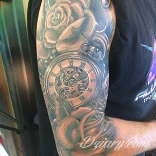 Tatuaże zegar
