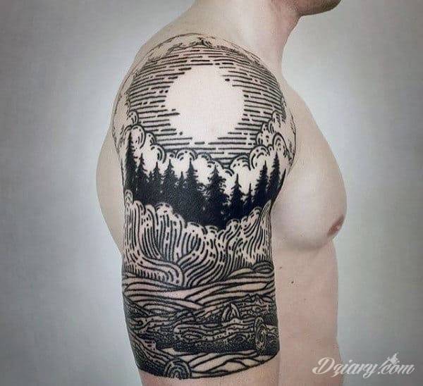 Tatuaż las