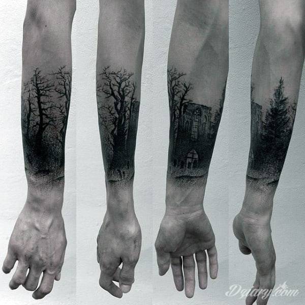 Tatuaż las