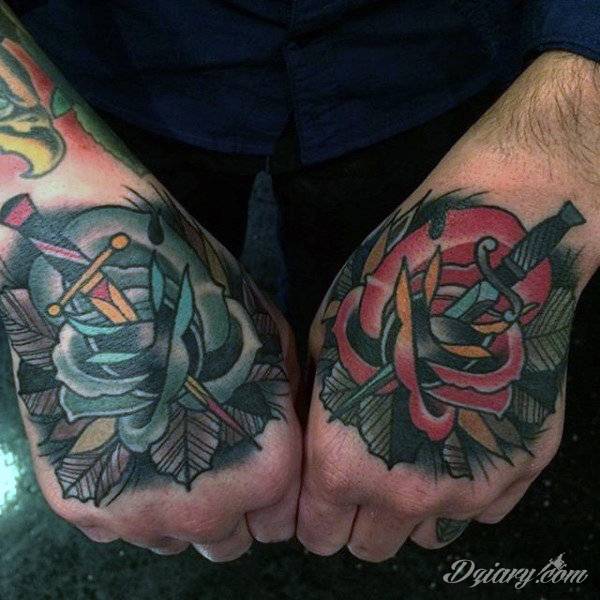 Tatuaż na dłoni