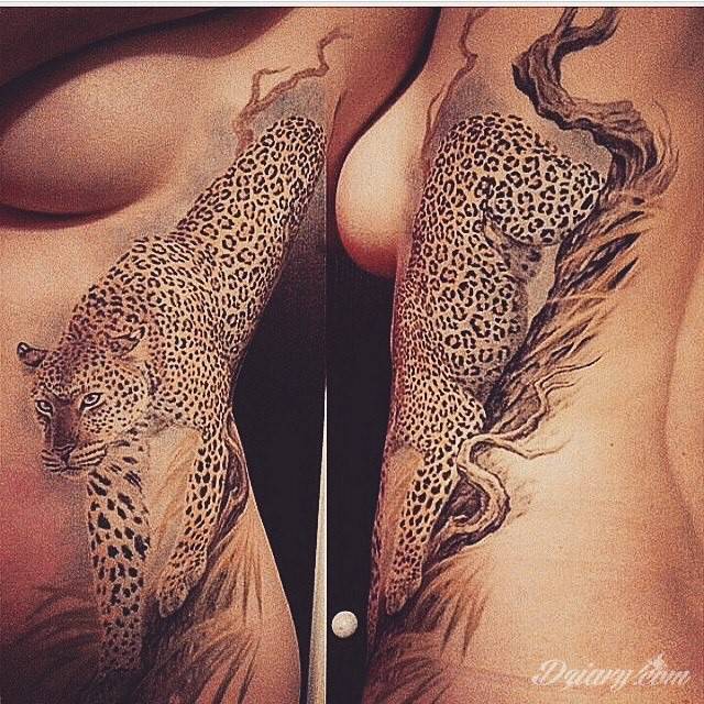 Tatuaż Gepard na kobiecy...