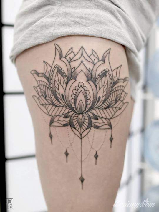 Tatuaż Kwiat lotosu