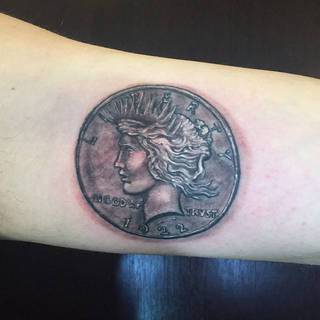 Antyczna, rzymska moneta.