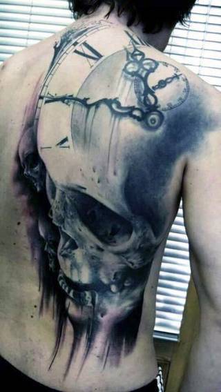 Czaszka na plecach