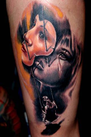 dziewczynka na hustawce