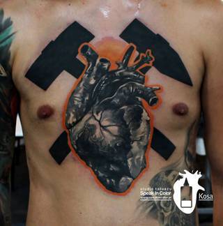 Górniczy motyw wykonany przez Kose ze Speak In Color! https://www.facebook.com/SpeakInColorTattoo