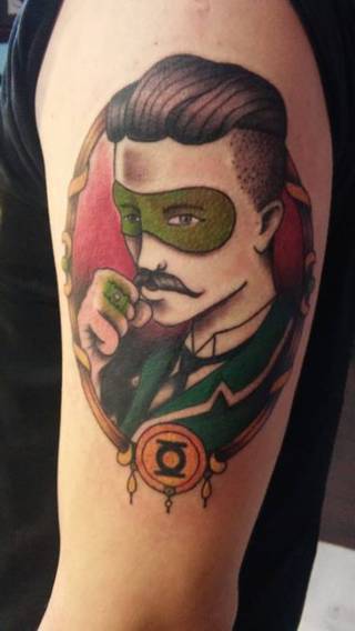 Green Lantern wykonany przez Martę Lisowską ze Studia Demolka w Bydgoszczy