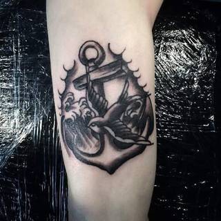 Kotwica z jaskółka