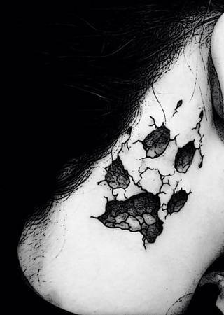 Królicza łapka, dziara dedykowana. Znajoma ma identyczna nie mal :D