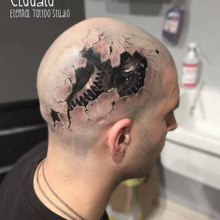 Mega realistyczna dziara w 3D. Wykonanie: Claudia z Eternal Tattoo Studio (Włochy)