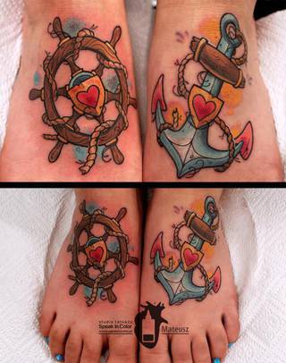 Morski motyw by Meff ze Speak In Color!
https://www.facebook.com/SpeakInColorTattoo