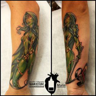 Motyw z Guardian of the galaxy w wykonaniu Malina ze studia Speak In Color!