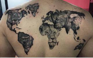 Nietypowa mapa świata wykonana przez Lampera Edgara