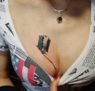 Oryginalny tatuaż 3D. Inspiracja dla pań