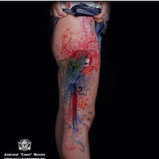 Papuga na nodze autorstwa Mosolov Alexanda Mosolova