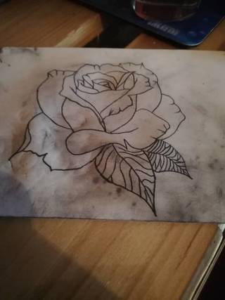 Pierwsze dotkniecie maszynki. Pierwszy obrazek 