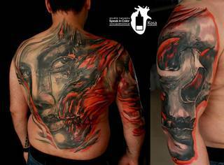 Plecy/ramie wykonane przez Kose ze studia Speak In Color!
https://www.facebook.com/SpeakInColorTattoo