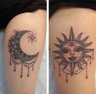 Słońce i księżyc - nierozłączne elementy codziennej rzeczywistości.