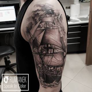 Statek w wykonaniu Kuby Rumianek z Wodzisławskiego studia Speak In Color. Po więcej zapraszamy na www.speakincolor.pl