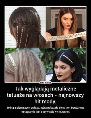 Tak wyglądają metaliczne tatuaże na włosach - najnowszy krzyk mody!