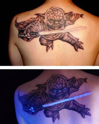 Tatuaż świecący w ciemnościach