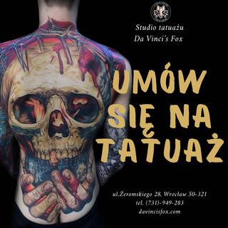Galeria studia: Da Vinci’s Fox Tattoo Wrocław, Studio tatuażu „Da Vinci’s Fox”...