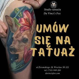 Galeria studia: Da Vinci’s Fox Tattoo Wrocław, Studio tatuażu „Da Vinci’s Fox”...