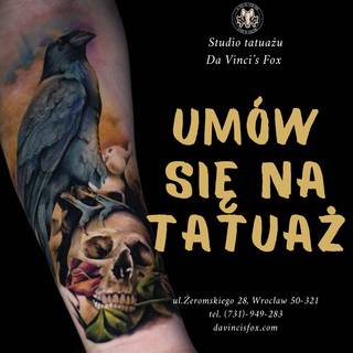 Galeria studia: Da Vinci’s Fox Tattoo Wrocław, Studio tatuażu „Da Vinci’s Fox”...